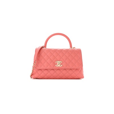 CHANEL CAVIAR QUILTED SMALL COCO HANDLE FLAP 1177715 (25*15*8cm)